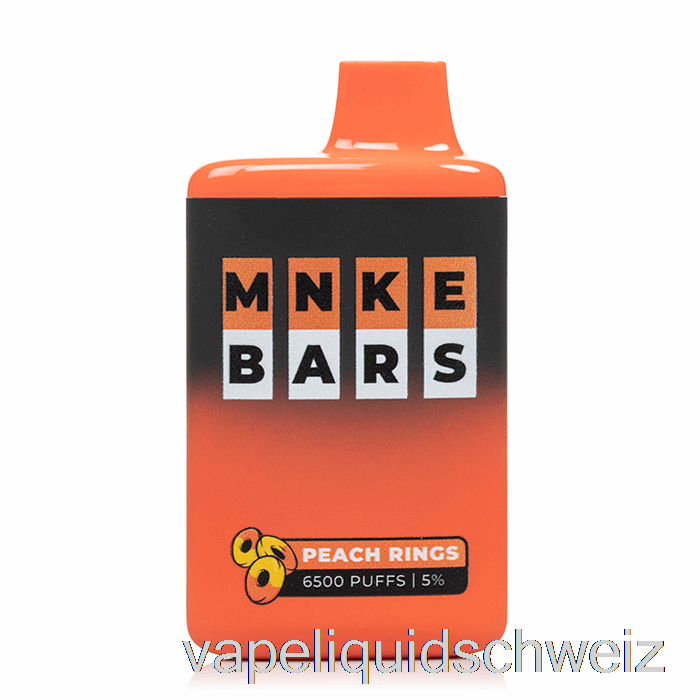 Mnke Bars 6500 Einweg-Pfirsichringe Vape Schweiz